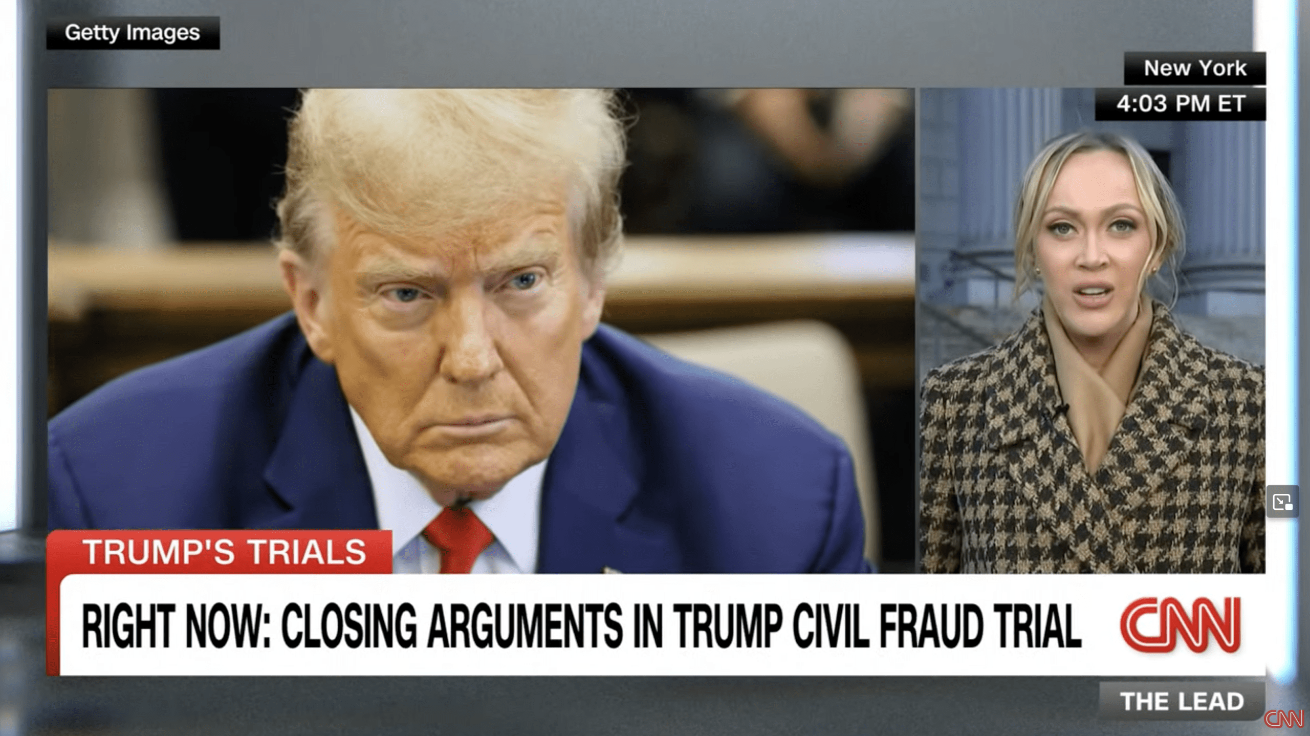 Former President Donald Trump in New York Court